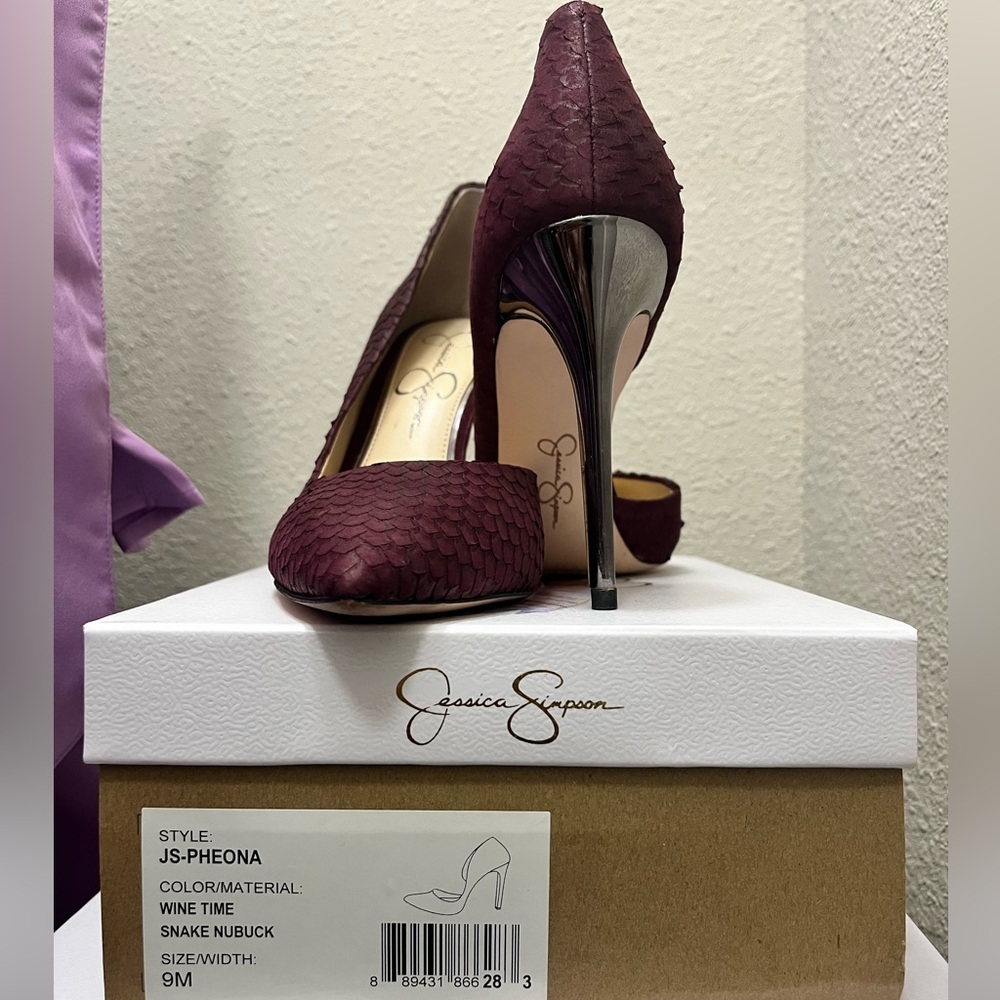 Jessica Simpson Pheona Snake Print Heels